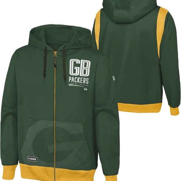 Outerstuff Other - NWT [Outerstuff] Green Bay Packers NFL Full Zip Performance Hoodie Men's XXL
